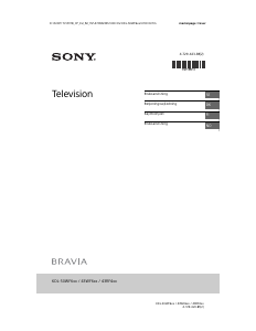 Bruksanvisning Sony Bravia KDL-43WF660 LCD TV