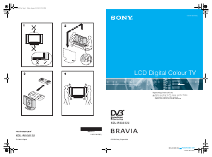 Manual Sony Bravia KDL-W40A12U LCD Television