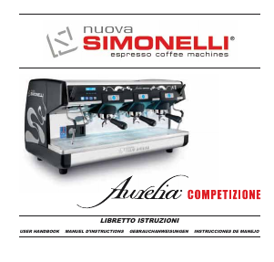 Manual de uso Nuova Simonelli Aurelia Competizione Máquina de café espresso