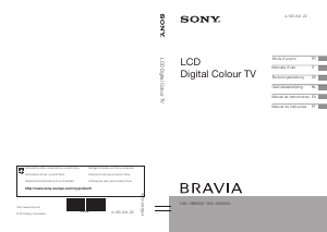 Mode d’emploi Sony Bravia KDL-22BX200 Téléviseur LCD