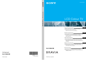 Bedienungsanleitung Sony Bravia KLV-V26A10 LCD fernseher
