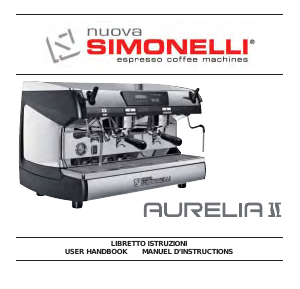 Manual Nuova Simonelli Aurelia II Digit Espresso Machine