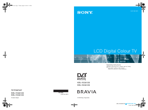 Handleiding Sony Bravia KDL-V40A12U LCD televisie