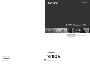 Manual Sony Wega KLV-15SR3U LCD Television