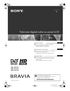 Manual Sony Bravia KDL-40U2520 Televizor LCD