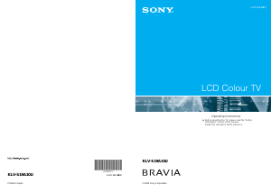 Bruksanvisning Sony Bravia KLV-S19A10U LCD TV
