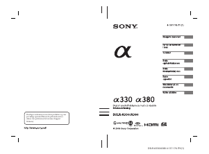 Bruksanvisning Sony Alpha DSLR-A380L Digitalkamera