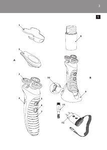 Manual Philips HS8040 Shaver