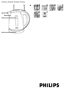 Manual Philips HD4628 Kettle