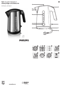 Manual Philips HD4632 Kettle