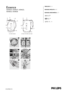 Manual Philips HD4657 Essence Kettle
