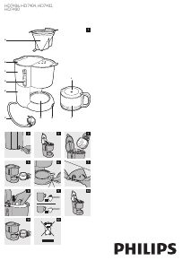 Handleiding Philips HD7404 Koffiezetapparaat