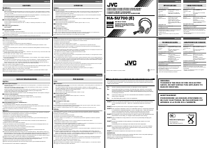 Manuale JVC HA-SU700 Cuffie