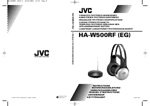 Manual JVC HA-W500RF Headphone
