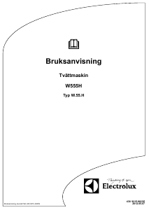 Bruksanvisning Electrolux W555H Tvättmaskin