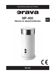 Návod Orava MF-400 Napeňovač mlieka