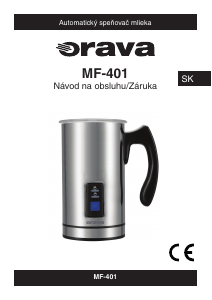 Návod Orava MF-401 Napeňovač mlieka