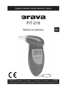 Návod Orava FIT-219 Alkohol tester