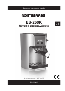 Manuál Orava ES-250K Kávovar na espreso
