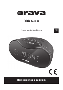 Návod Orava RBD-605A Rádiobudík