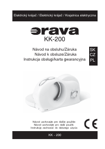 Návod Orava KK-200 Krájač