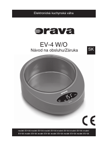 Návod Orava EV-4 W Kuchynská váha