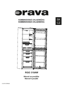 Návod Orava RGO-310AW Chladnička s mrazničkou