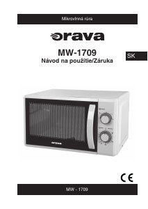 Návod Orava MW-1709 Mikrovlnná rúra