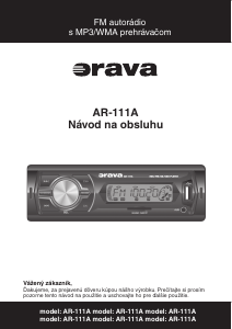 Návod Orava AR-111A Autorádio