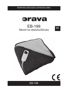 Návod Orava EB-199 Vyhrievaná deka