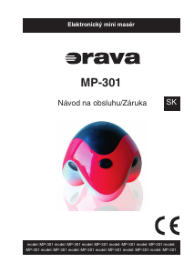 Návod Orava MP-301 Masážne zariadenie