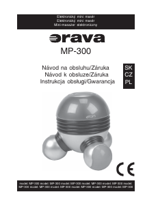 Návod Orava MP-300 Masážne zariadenie