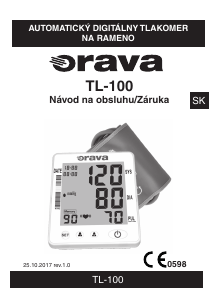 Návod Orava TL-100 Tlakomer