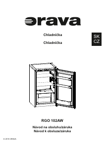 Návod Orava RGO-102AW Chladnička