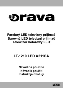 Manuál Orava LT-1210 LED A211SA LED televize