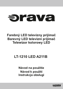 Návod Orava LT-1210 LED A211B LED televízor