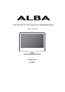 Manual Alba 40-68F LCD Television