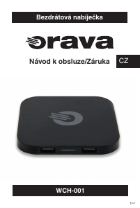 Manuál Orava WCH-001 Bezdrátová nabíječka