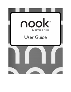 Manual Barnes and Noble NOOK E-Reader