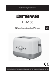 Návod Orava HR-106 Toastovač