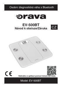 Manuál Orava EV-500BT Váhy