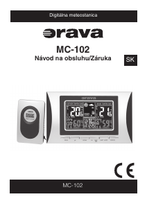 Návod Orava MC-102 Meteostanica