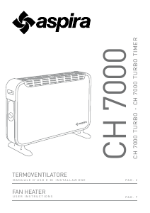 Manual Aspira CH 7000 Heater
