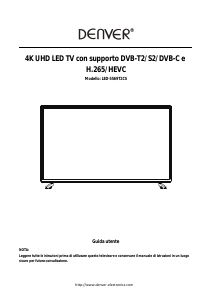 Manuale Denver LED-5569T2CS LED televisore