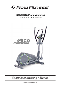 Handleiding Flow Fitness Side Walk CT4000G Crosstrainer