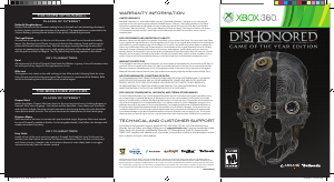 Manual Microsoft Xbox 360 Dishonored