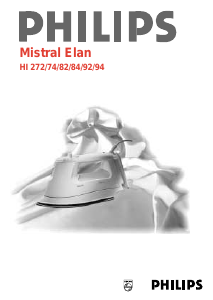 Manual Philips HI282 Mistral Elan Iron