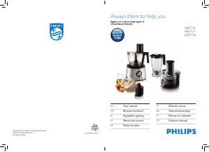 Manual de uso Philips HR7777 Robot de cocina