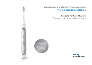 Instrukcja Philips HX9182 Sonicare FlexCare Platinum Szczoteczka elektryczna