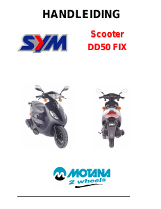 Handleiding SYM DD50 Fix Scooter
